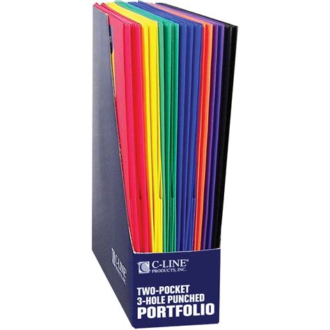 C Line Two Pocket Heavyweight Poly Portfolio Folder Pocket Folders