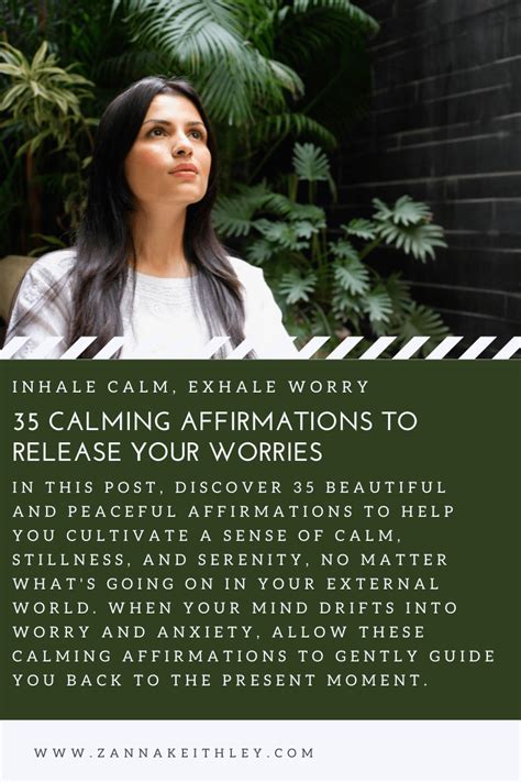 35 Calming Affirmations To Release Your Worries