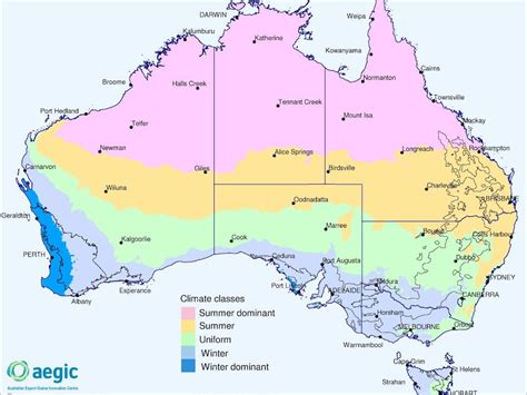 Australia Climate Map Bmp Central