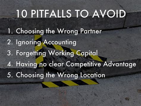 10 Pitfalls To Avoid