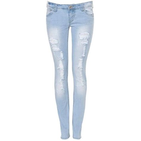 Parisian 32in Light Blue Rip Skinny Jean 42 Liked On Polyvore Light