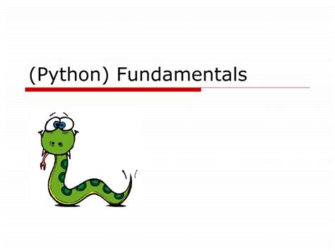 Ppt Python Fundamentals Powerpoint Presentation Free Download Id