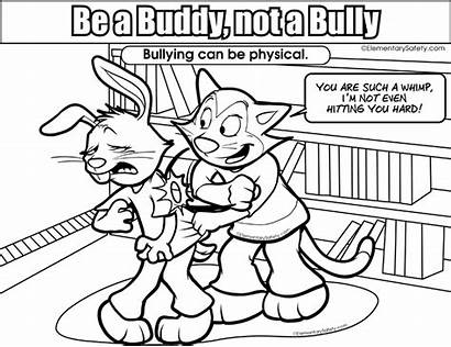 Bullying Coloring Pages Anti Printable Bully Colouring