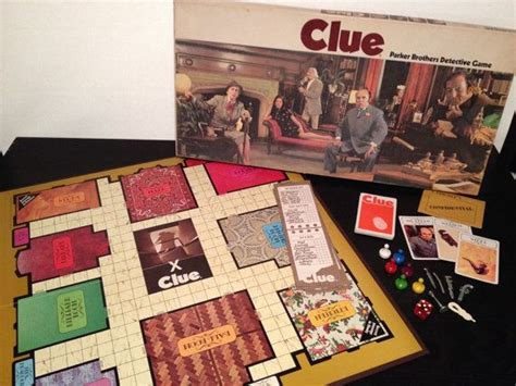Clue By Parker Brothers 1972 Vintage 1970s Detective Game Complete