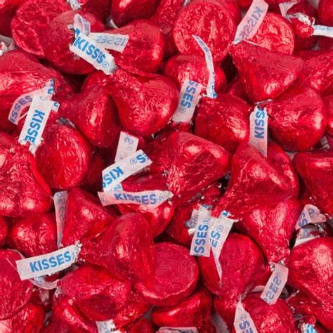 90ct Red Candy Hersheys Kisses Approx 90 Pcs