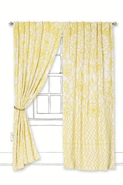 Transitional Curtain And Drapery From Anthropologie Model Yellow With