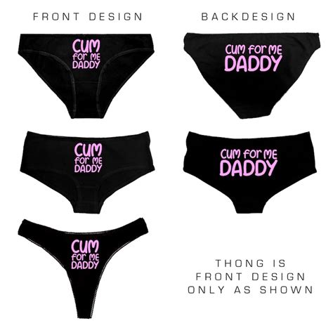 Cum For Me Daddy Panties Daddy Knickers Ddlg Rude Naughty Etsy Uk