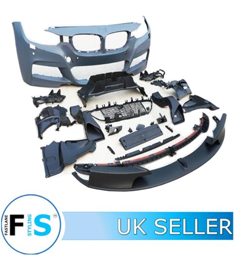 Front Bumper Body Kit And Splitter M Performance Primed For Bmw 3 Series