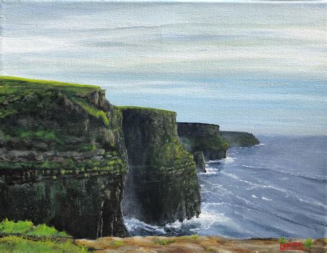 The Cliffs Of Moher Acrylic On Canvas Racrylicpainting