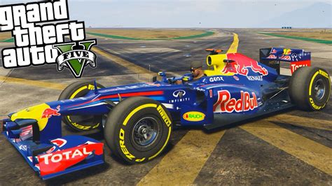Handling can be tricky, though. GTA 5: F1 RED BULL (FORMULA 1 MOD) - YouTube