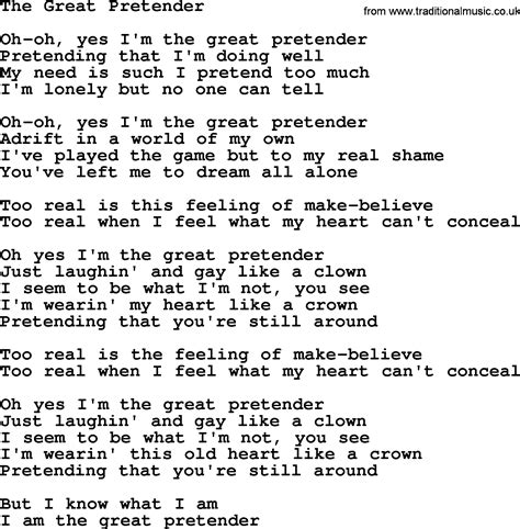 the great pretender lyrics