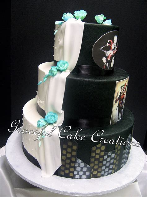 Joker And Harley Quinn Wedding Cakes