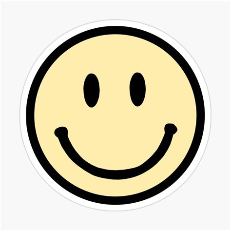 Yellow Smiley Face Sticker For Sale By Blar 417 Yellow Smiley Face