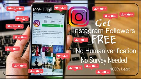 How To Get Free Instagram Followers With No Human Verification Or