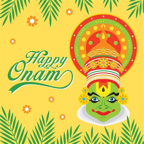 Happy Onam Banner Stock Vector Illustration Of Celebr