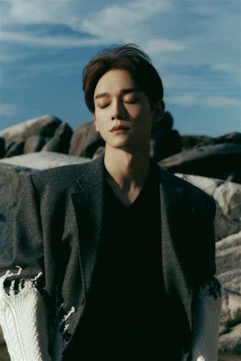Exo S Chen Unveils Sentimental Concept Photos At The Beach For His 3rd Solo Mini Album Last