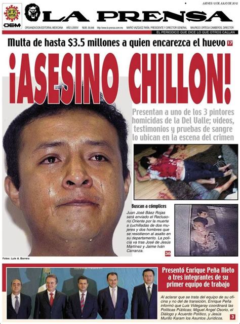 Periódico La Prensa México Periódicos De México Edición De Jueves