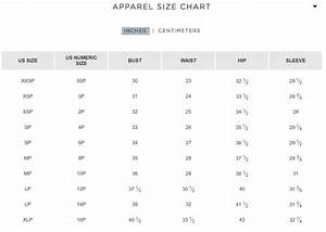 Loft Dress Size Chart
