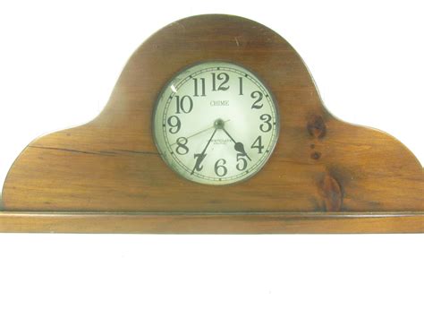 Westclox Electric Mantle Clock Vintage Wooden Clock Chime Etsy