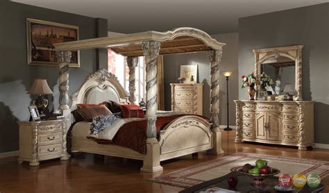 Inspired by the simplicity and character of farmhouses, this bedroom boasts country elements with. Castillo De Cullera Canopy Bedroom Collection Antique ...