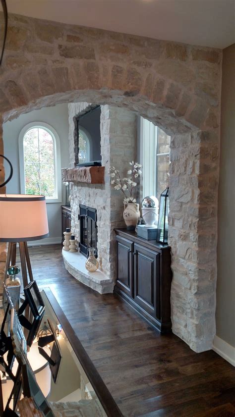 52 Amazing Tuscan Arches Design Stone Veneer Fireplace