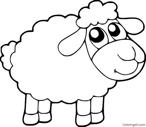 Printable Sheep Coloring Page