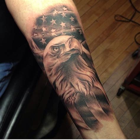 Eagle Flag Arm Tattoos