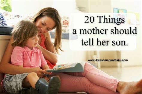 I Love Love Love This Moms Of Sons You Will Too 20 Things A Mother Should Tell Her Son