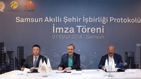 Huawei Ve Turkcell Samsunda Ak Ll Ehirler Projeleri I In I Birli I