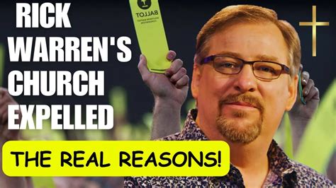 The Real Reasons Why The Southern Baptists Expelled Rick Warrens