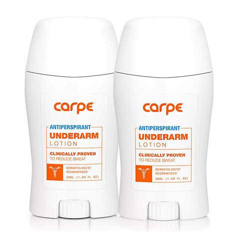 Pack Of 2 Carpe Underarm Antiperspirant Deodorant Clinical Strength