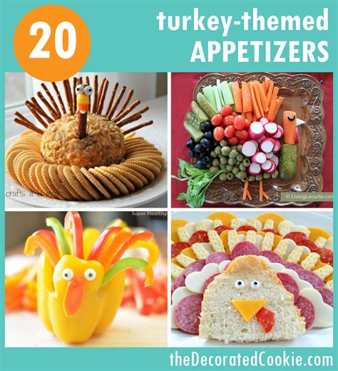 Slice up some bleu cheese and add grapes to your favorite baguette. THANKSGIVING APPETIZERS: 20 fun turkey-themed snacks ...