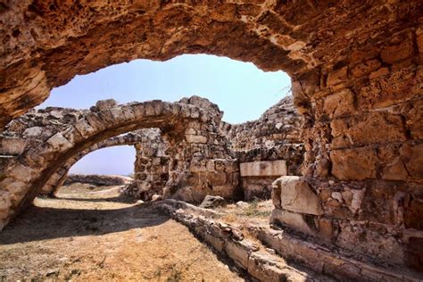 Significant Historical Ruins Of Salamis Northern Cyprus Stock Image