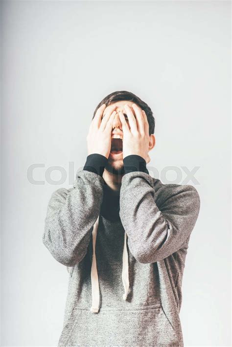 Man In Despair Stock Image Colourbox