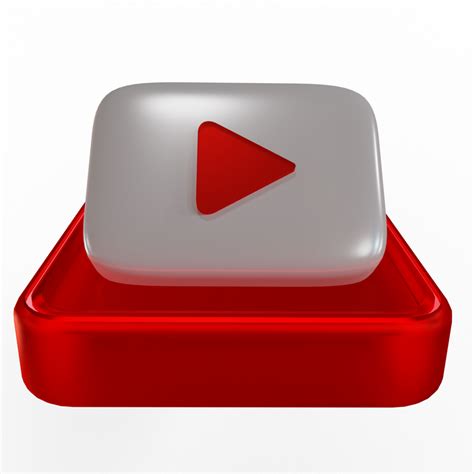 Youtube 3d Render Icon 9826635 Png