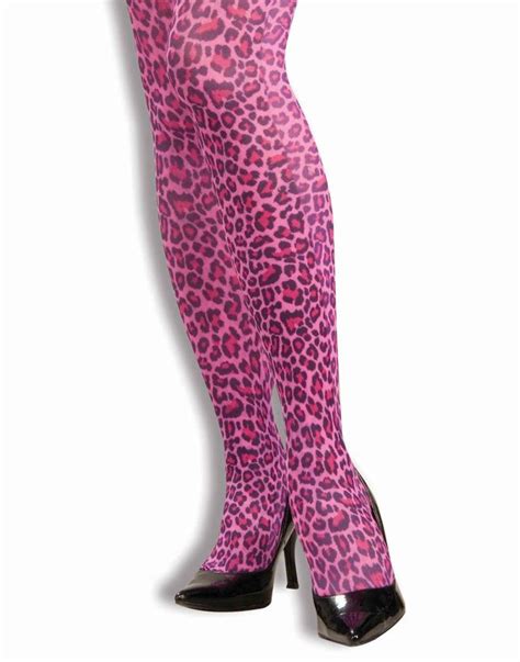 80s Punk Rock Costume Pantyhose Pink Leopard Rock Costume Costume