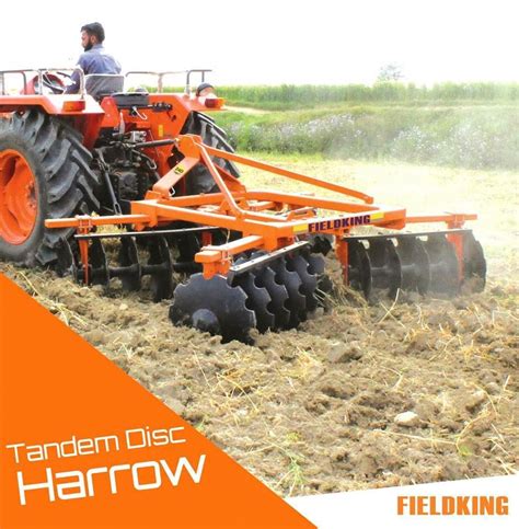 Fieldking Tandem Disc Harrow Highly Successful In Preparation Of Soil For Sowing Shattering
