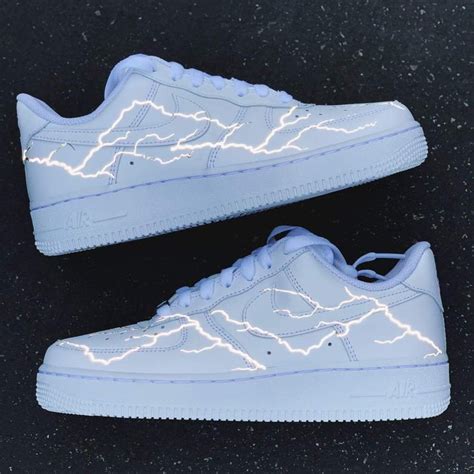 Reflective Lightning Nike Air Force 1 Custom Air Force 1s One 3m