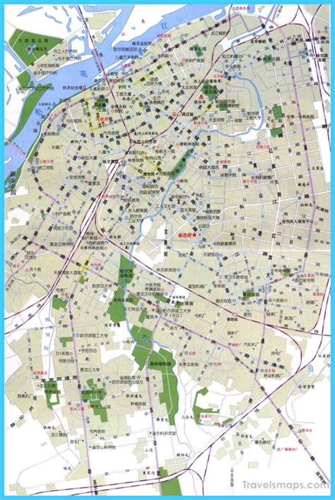 Map Of Harbin Travelsmapscom