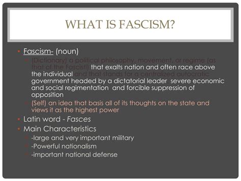 Ppt Fascism Powerpoint Presentation Free Download Id1881812