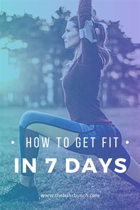 Get Fit In 7 Days Easy Workouts Get Fit Printable Workouts