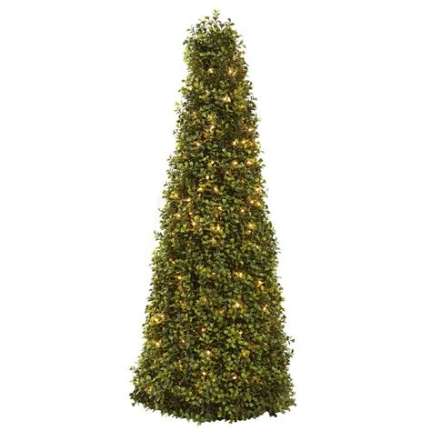 Grow it.we believe that your outdoor space is your personal retreat, a quiet place to relax with friends an. Nearly Natural 39 in. Boxwood Cone with Lights-5921 - The ...
