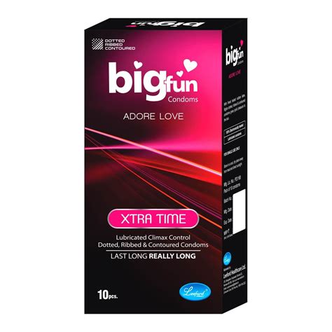 Buy Bigfun Extra Time Condom Special Lubricant For Long Lasting Climax Delay Dotted For Extra