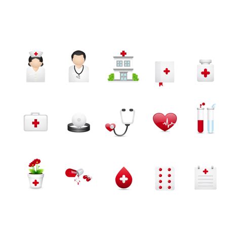 Medical Icon Set Icons By Dapino