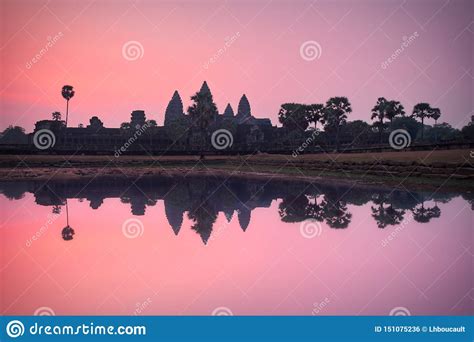 Angkor Wat And Reflection Stock Photo Image Of Cambodian Siem 151075236