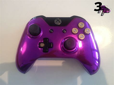 Custom Xbox One Controller Chrome Purple With Bullet Buttons Xbox