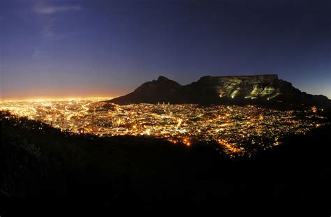 Cape Town South Africa At Night South Africa Travel Africa Travel
