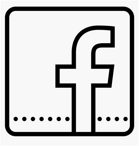 Facebook Icon Png Black And White