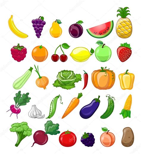 Frutas Y Verduras De Dibujos Animados 2024