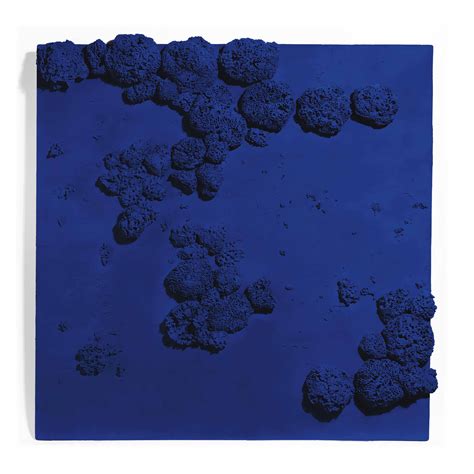 Yves Klein 1928 1962 Rélief éponge Bleu Re 51 1950s Paintings